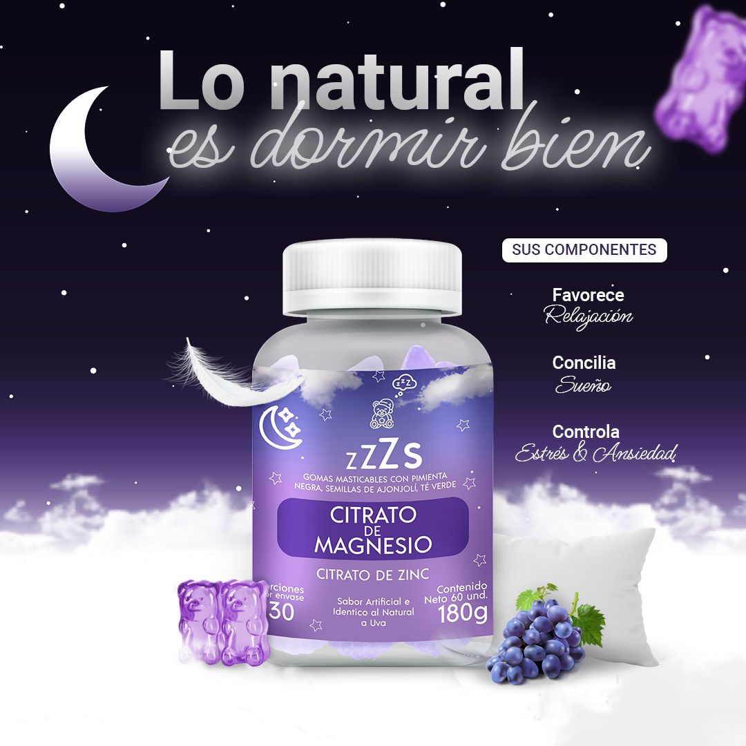 Gomitas de Citrato de Magnesio – Duerme Mejor, Relájate Más | ¡Llévalas con 50% de Descuento!