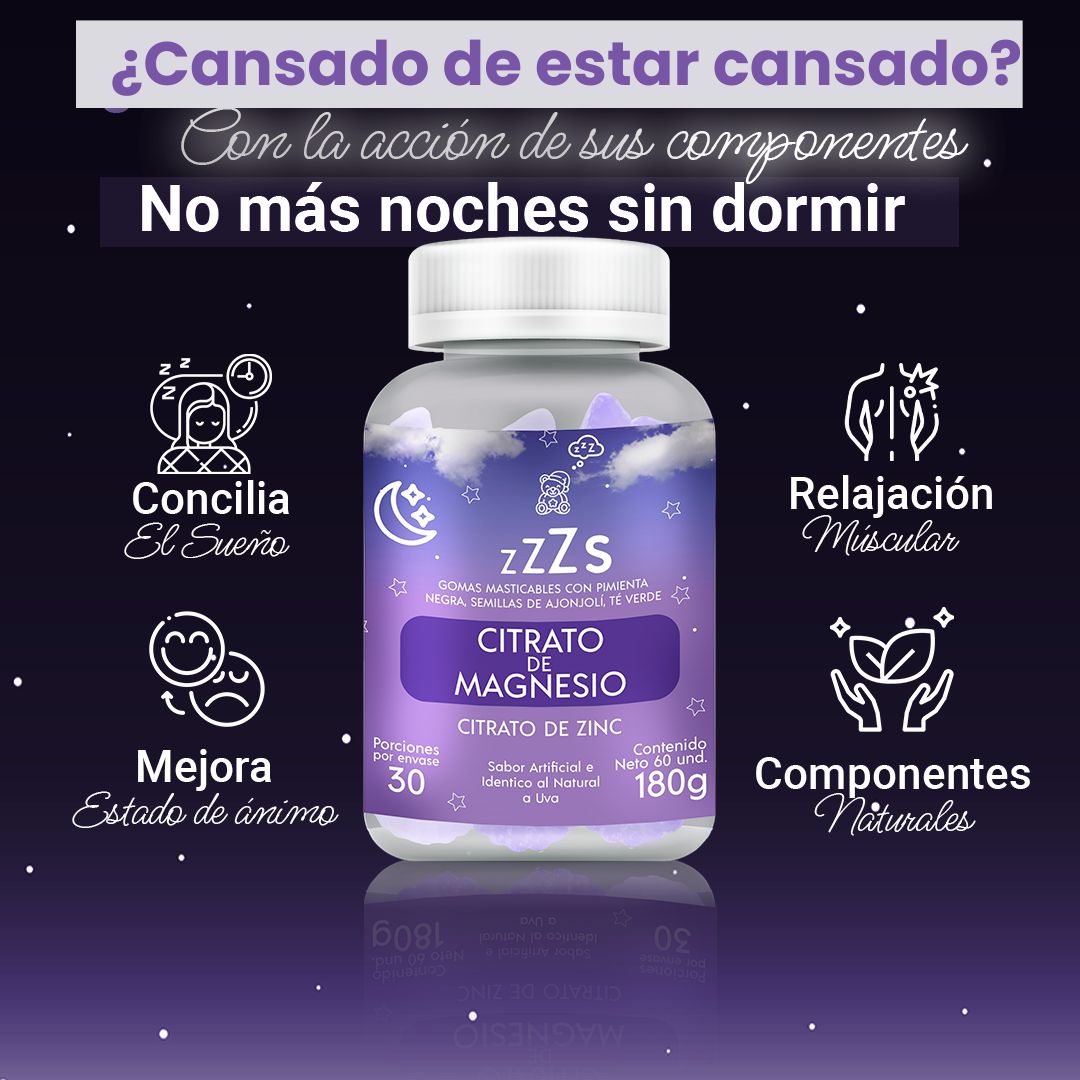 Gomitas de Citrato de Magnesio – Duerme Mejor, Relájate Más | ¡Llévalas con 50% de Descuento!