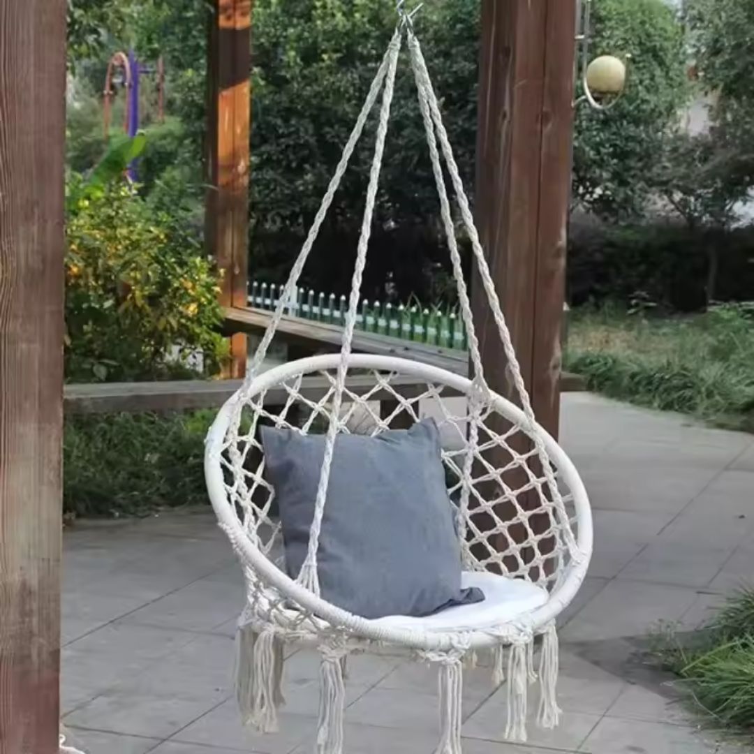 Silla Hamaca Colgante Tipo Columpio – Decora, Relájate y Ahorra con 50% de Descuento