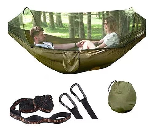 🌲 HAMACA PARA CAMPING CON MALLA MOSQUITERA 🏕️ + ENVIO GRATIS!
