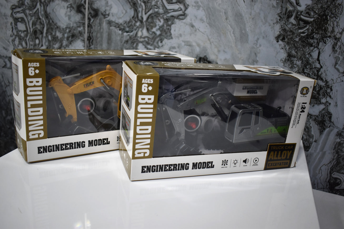 🏗️ RETROEXCAVADORA PREMIUM A CONTROL REMOTO PILA RECARGABLE 👷🏼