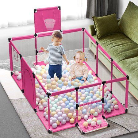 CORRAL EXTRAGRANDE 180 CM CON PUERTA, CESTA Y DOS CANCHAS 👶🏼 +  ENVÍO GRATIS!