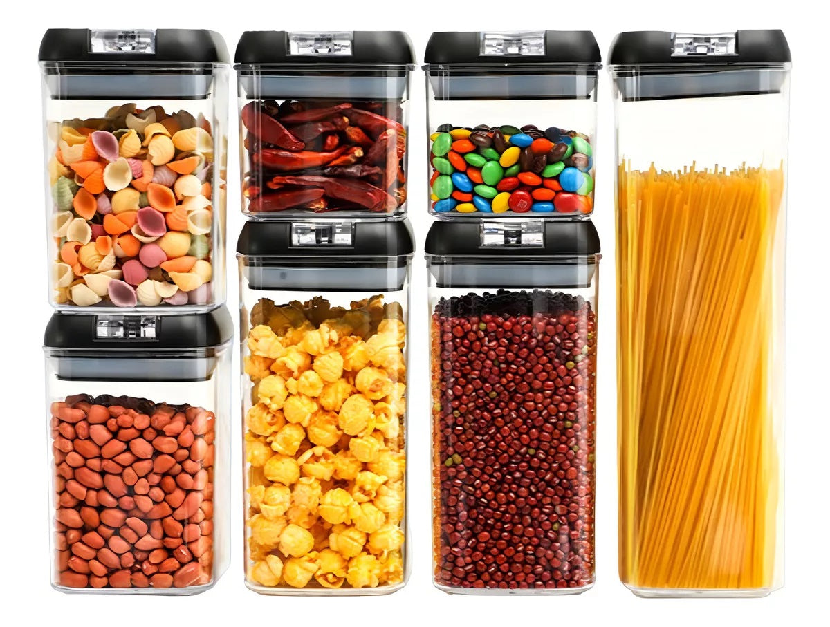 🍳 ORGANIZADORES FRASCOS HERMETICOS DE COCINA X7 🔐