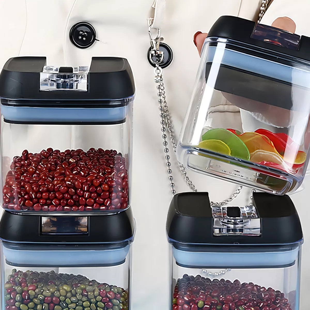 🍳 ORGANIZADORES FRASCOS HERMETICOS DE COCINA X7 🔐