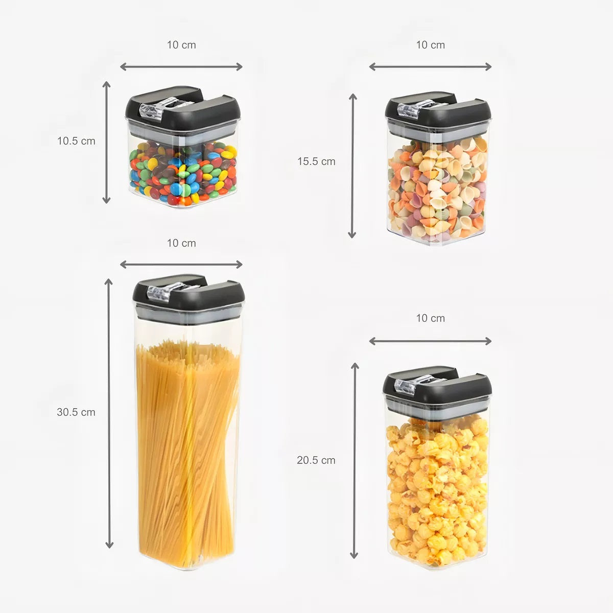 🍳 ORGANIZADORES FRASCOS HERMETICOS DE COCINA X7 🔐