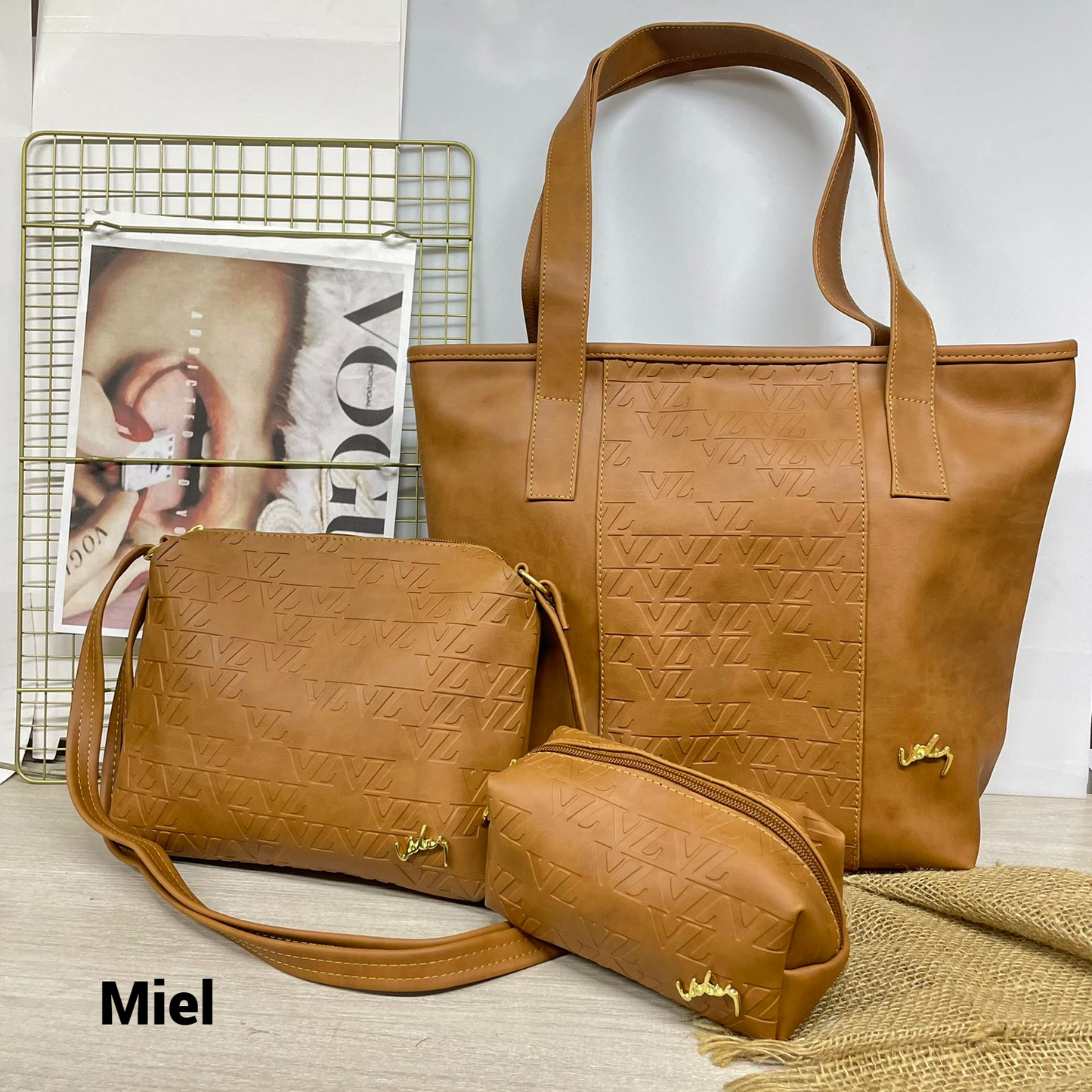 Kit de Bolsos x3 en Cuero – Ordena Todo con Estilo | HOY con 50% de Descuento