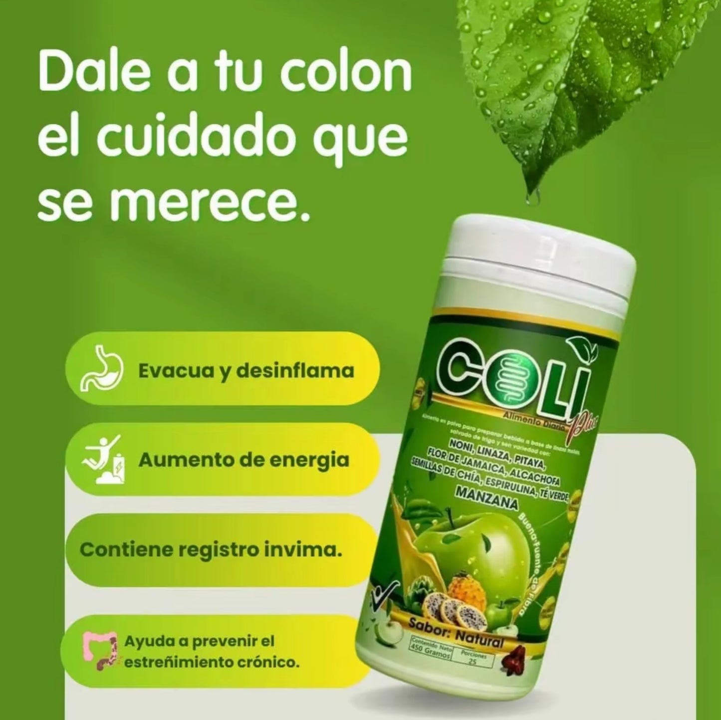 PAGA 1 Y LLEVA 2 Tarros ColiPlus | Abdomen Plano, Digestión Sana y 50% Descuento