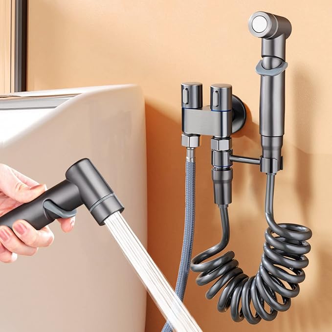 Kit Ducha de fácil Instalación de Acero Inoxidable-Máxima higiene! 50% de descuento solo por hoy!!