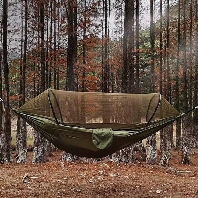 🌲 HAMACA PARA CAMPING CON MALLA MOSQUITERA 🏕️ + ENVIO GRATIS!