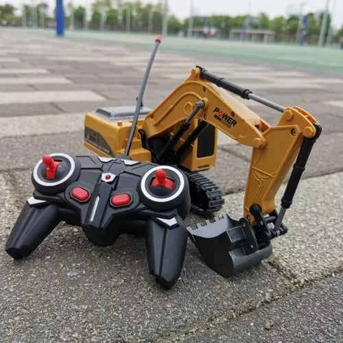 🏗️ RETROEXCAVADORA PREMIUM A CONTROL REMOTO PILA RECARGABLE 👷🏼