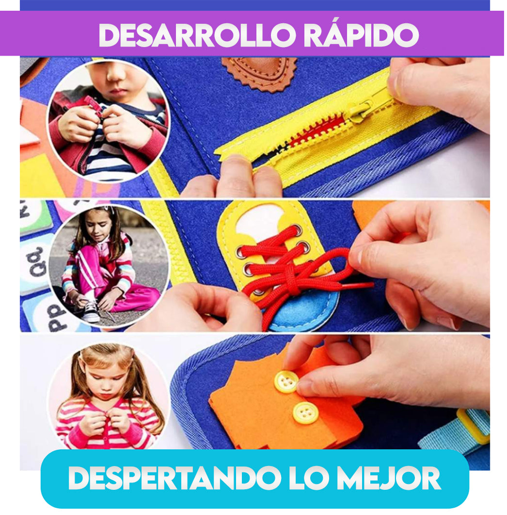 LIBRO SENSORIAL MONTESSORI - Para el Desarrollo motriz e intelectual de los niños