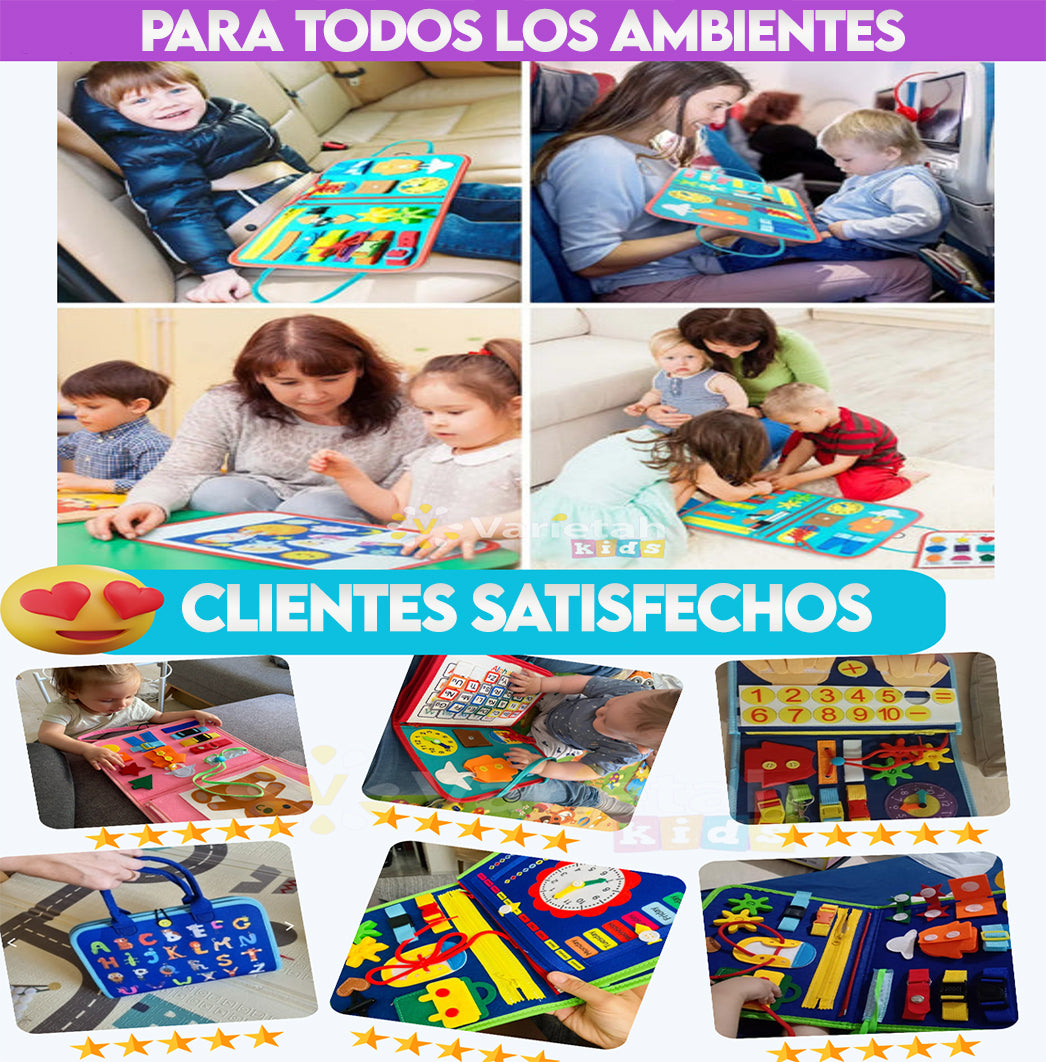 LIBRO SENSORIAL MONTESSORI - Para el Desarrollo motriz e intelectual de los niños