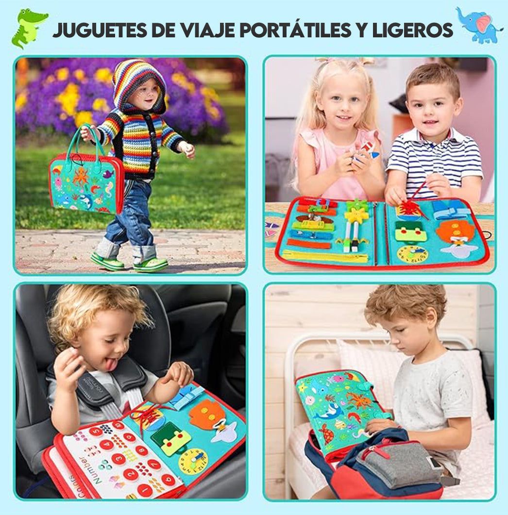 LIBRO SENSORIAL MONTESSORI - Para el Desarrollo motriz e intelectual de los niños
