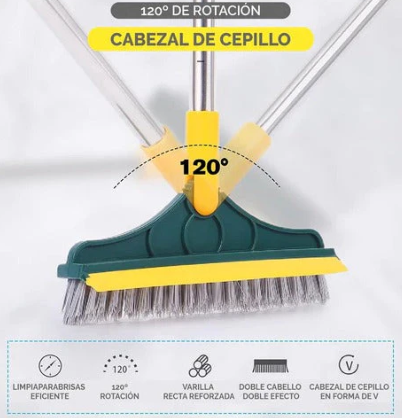 ¡Cepillo Limpieza 2 en 1 – Elimina la mugre de las esquinas más difíciles! Llévalo hoy con 50% de descuento