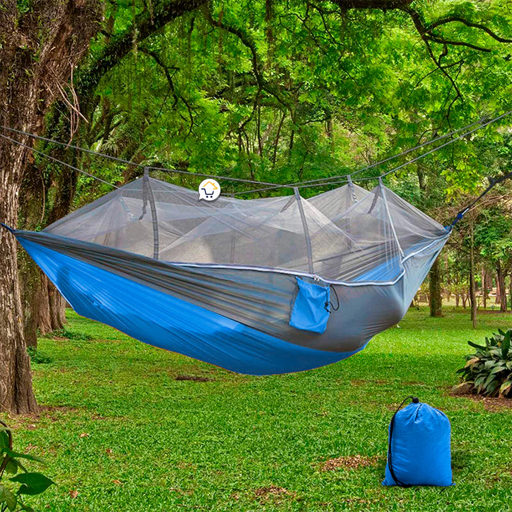 🌲 HAMACA PARA CAMPING CON MALLA MOSQUITERA 🏕️ + ENVIO GRATIS!