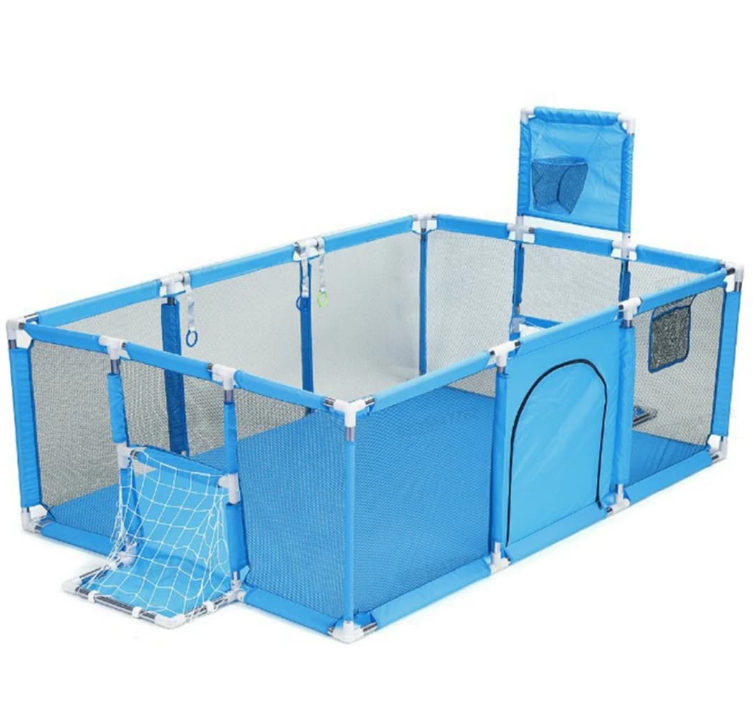 CORRAL EXTRAGRANDE 180 CM CON PUERTA, CESTA Y DOS CANCHAS 👶🏼 +  ENVÍO GRATIS!