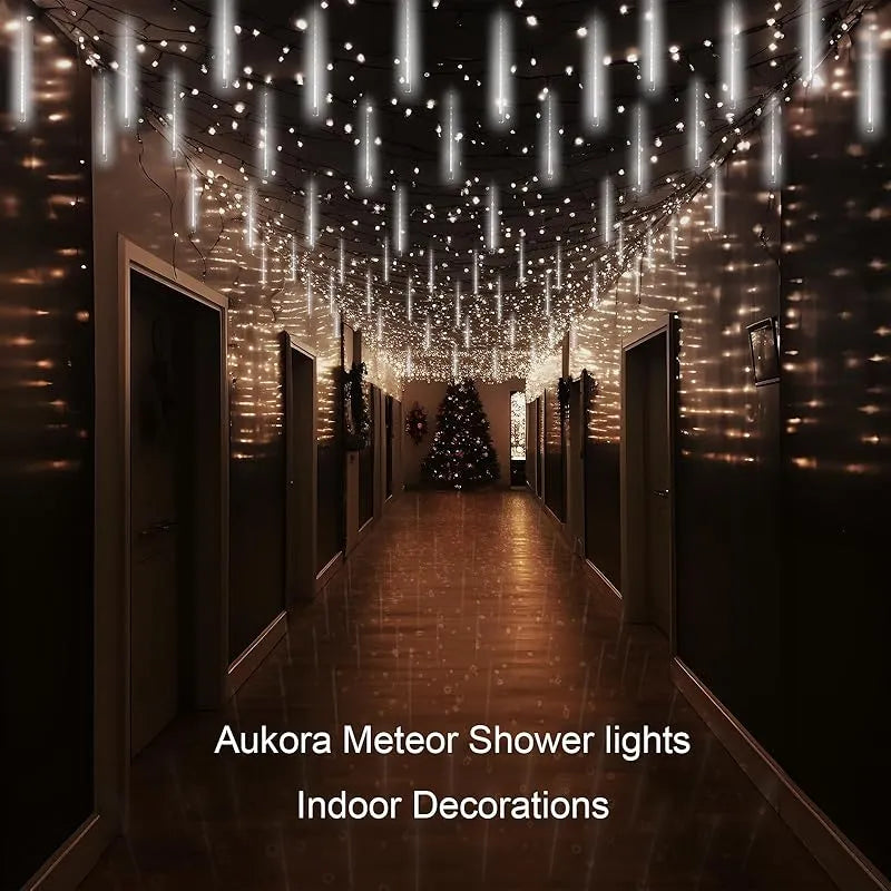 Cortina 3M Luz LED Meteoritos x8 Tubos de 50cm - Envío gratis! 50% OFF