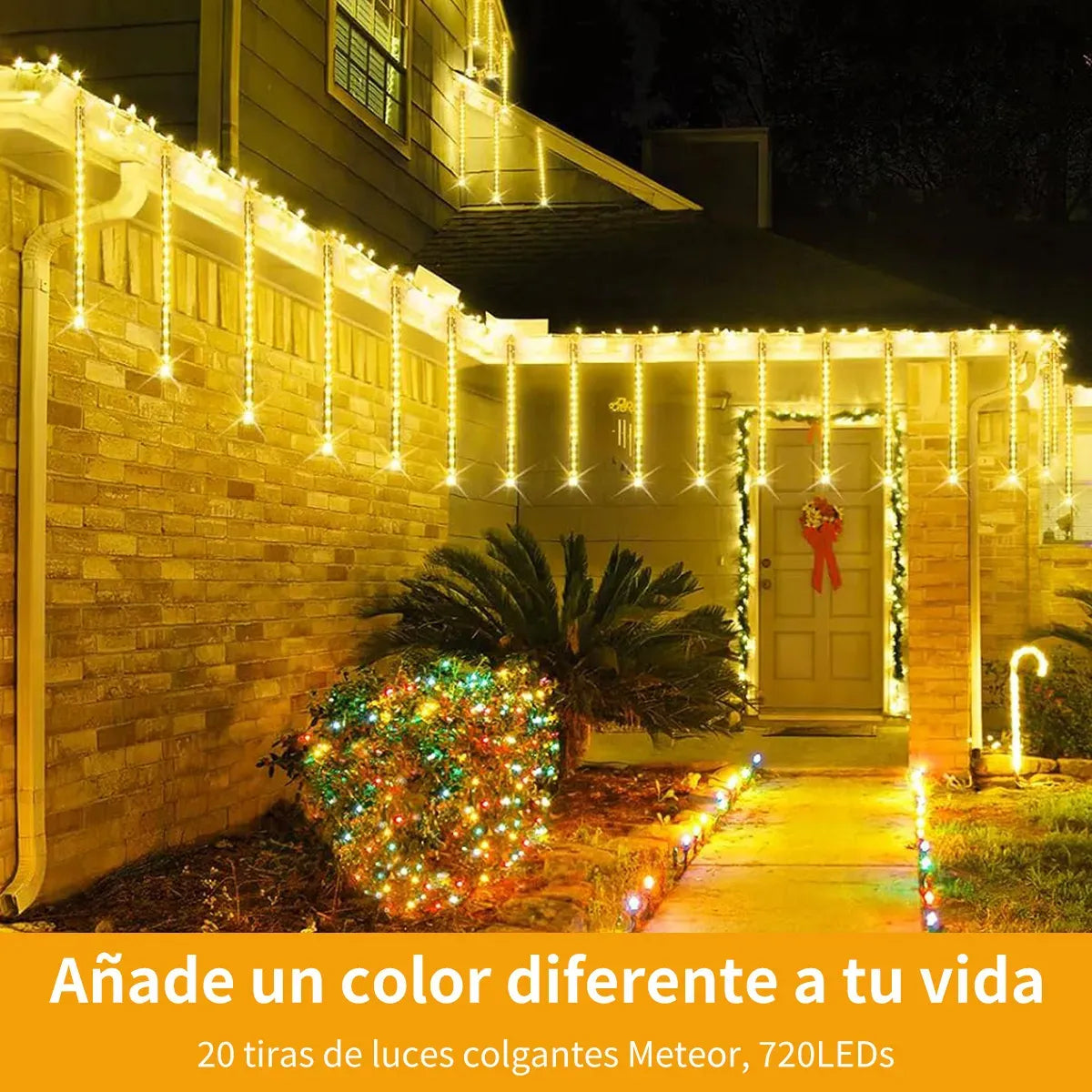 Cortina 3M Luz LED Meteoritos x8 Tubos de 50cm - Envío gratis! 50% OFF