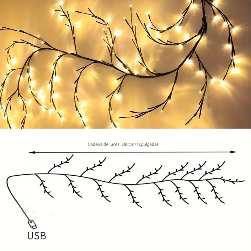 🎄 HERMOSA ENREDADERA LED! PARA UNA DECORACIÓN QUE LUZCA COSTOSA 💡