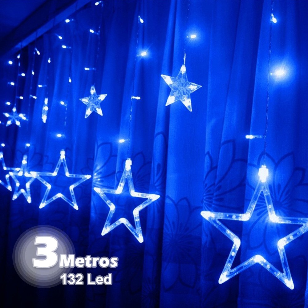 HERMOSA CORTINA DE ESTRELLAS 3 METROS DE ANCHO ✨⭐️ + ENVÍO GRATIS🎁