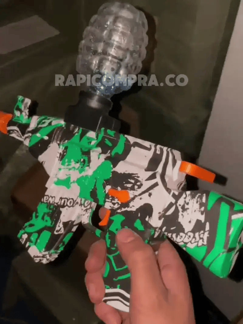 🎁 PISTOLA DE HIDROGEL CON EFECTOS ESPECIALES DE FUEGO 🔥