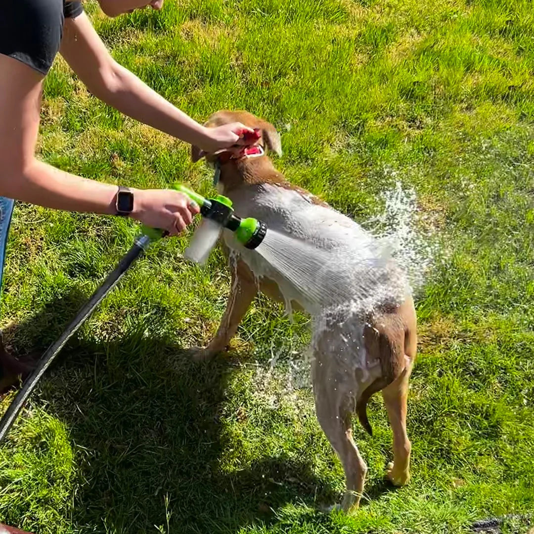 PupJet: Ducha para perros eficiente y potente color amarillo