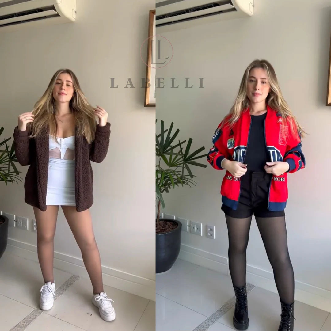 DOS LEGGINS TERMICOS TALLA ÚNICA ✨Paga 1 y lleva 2: 1 negra, 1 traslúcida✨