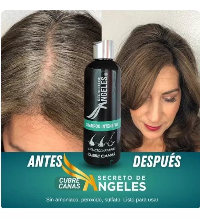 COMBO: SHAMPOO TAPA CANAS 250ML + TRATAMIENTO DE COLÁGENO 120ML + 🎁OBSEQUIO🎁 EXFOLIANTE CORPORAL GRANDE
