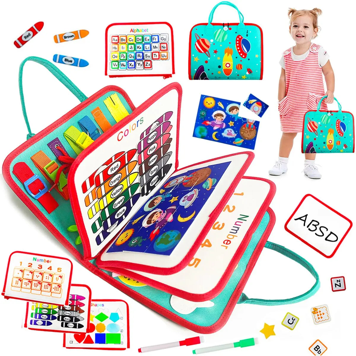 LIBRO SENSORIAL MONTESSORI - Para el Desarrollo motriz e intelectual de los niños