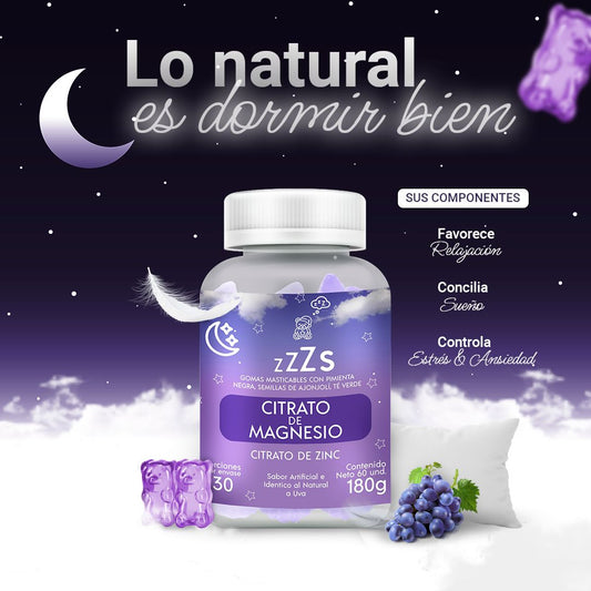 Gomitas de Citrato de Magnesio – Duerme Mejor, Relájate Más | ¡Llévalas con 50% de Descuento!
