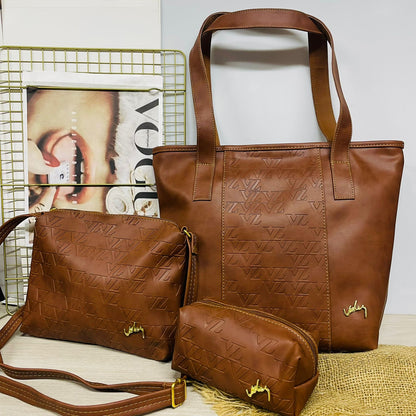 Kit de Bolsos x3 en Cuero – Ordena Todo con Estilo | HOY con 50% de Descuento