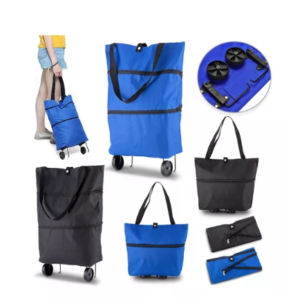 El carrito plegable que se convierte en bolso! Ahorra espacio, carga más - 50% de descuento