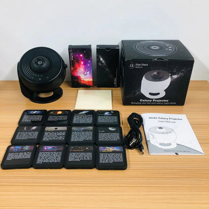 📽️ PROYECTOR DEL UNIVERSO! + REGALO 🎁 12 LÁMINAS DE: PLANETAS, LUNAS, GALAXIAS 🌌
