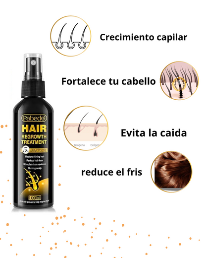 Tratamiento efectivo para el crecimiento del cabello y la barba. CON MINOXIDIL 5% 🎁 50% DSCNTO