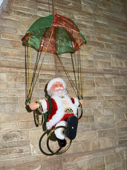 Papa Noel Gimnasta 3 Aros, Luces, Sonido y Movimiento - 50% OFF + Envío gratis
