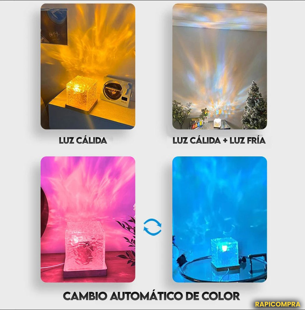 AuroraGlow: Preciosa lámpara de Auroras Boreales