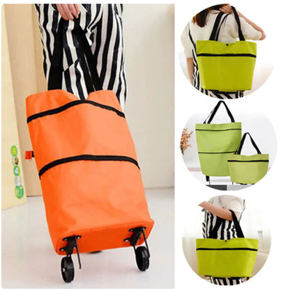 El carrito plegable que se convierte en bolso! Ahorra espacio, carga más - 50% de descuento