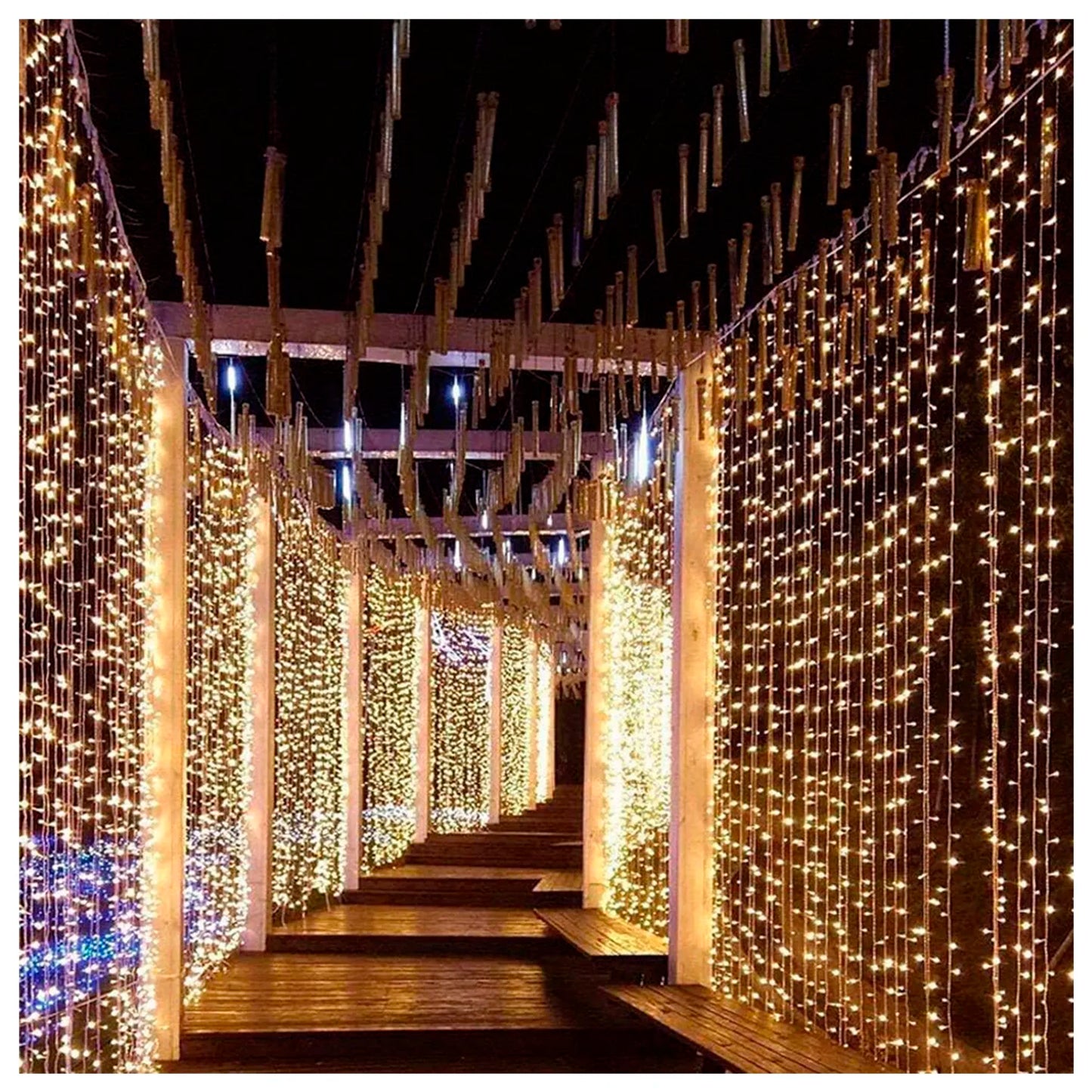Cortina EFECTO CASCADA LED 6 X 3 METROS - 6 Metros de Ancho, 3 Metros de Caída - Envío Gratis!