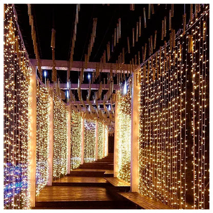 Cortina EFECTO CASCADA LED 6 X 3 METROS - 6 Metros de Ancho, 3 Metros de Caída - Envío Gratis!