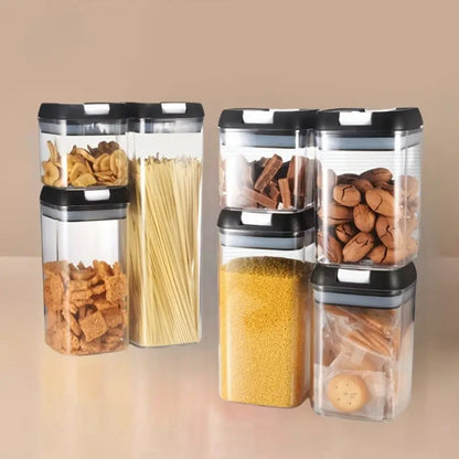 KIT DE 7 RECIPIENTES HERMÉTICOS EN ACRILICO GRUESO + ENVÍO GRATIS