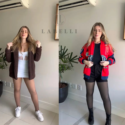 DOS LEGGINS TERMICOS TALLA ÚNICA ✨Paga 1 y lleva 2: 1 negra, 1 traslúcida✨