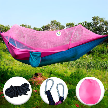 🌲 HAMACA PARA CAMPING CON MALLA MOSQUITERA 🏕️ + ENVIO GRATIS!